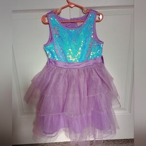 Sequin Sparkle Lavender Kids Dress Size 6